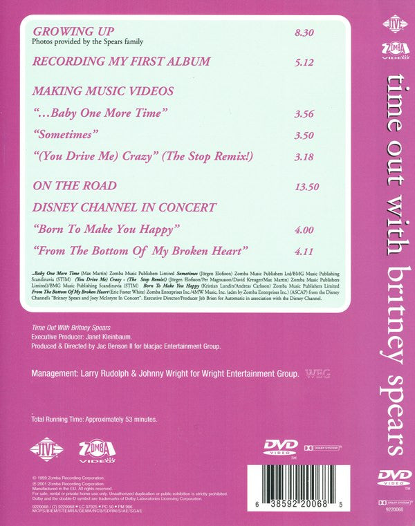 Britney Spears : Time Out With Britney Spears (DVD-V, PAL)