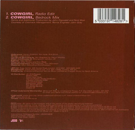 Underworld : Cowgirl (CD, Single)