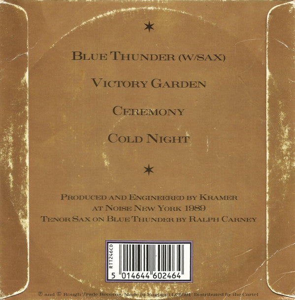 Galaxie 500 : Blue Thunder (CD, Single)