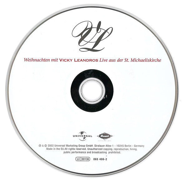 Vicky Leandros : Weihnachten Mit Vicky Leandros - Live Aus Der St. Michaeliskirche (CD, Album)