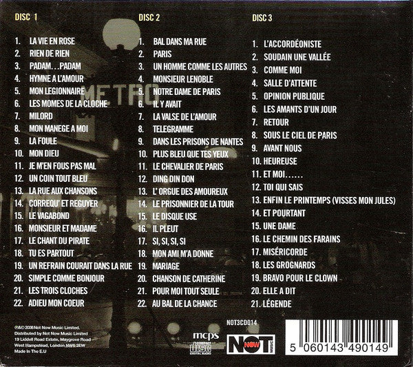 Edith Piaf : 65 Titres Originaux (3xCD, Comp)