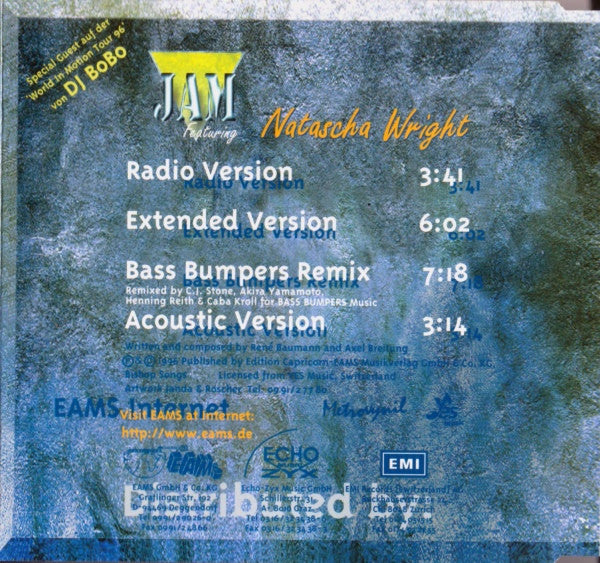 Jam (3) Featuring Natascha Wright : What's The Way To Your Heart (CD, Maxi)