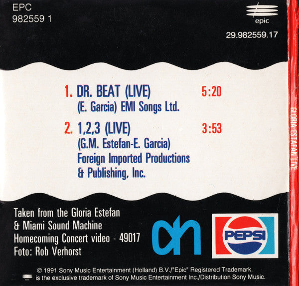 Gloria Estefan : Gloria Estefan Live (CD, Mini, Single)