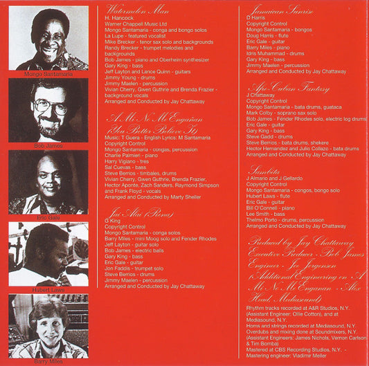 Mongo Santamaria : Red Hot (CD, Album, RM)