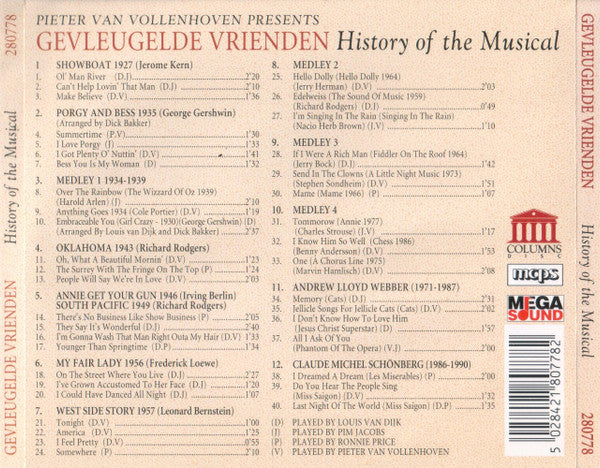 De Gevleugelde Vrienden : History Of The Musical (CD)