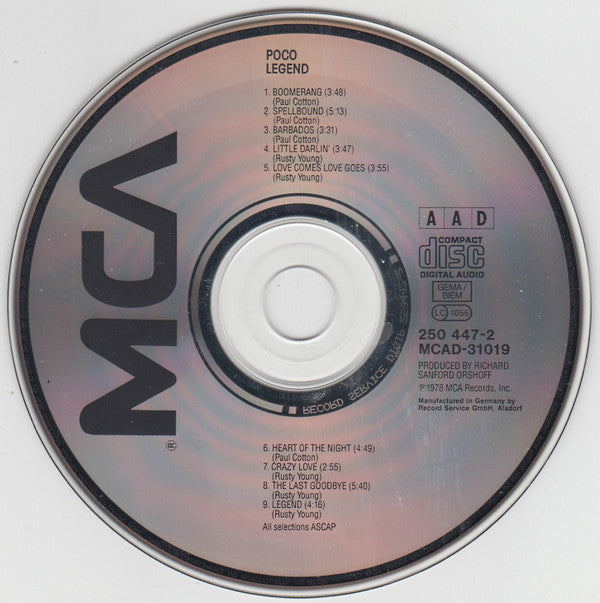 Poco (3) : Legend (CD, Album, RE)