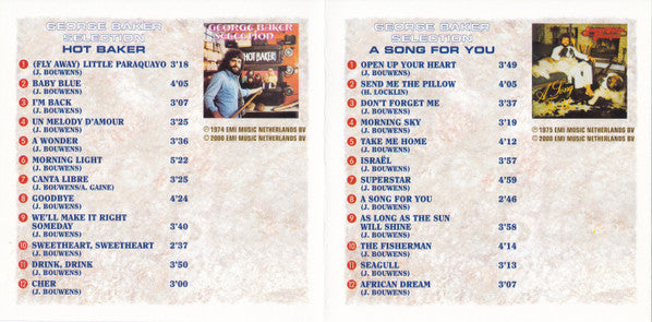 George Baker Selection : Hot Baker / A Song For You (2xCD, Comp)