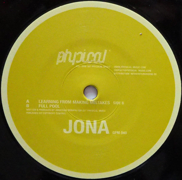 Jona : The Learnings (12")
