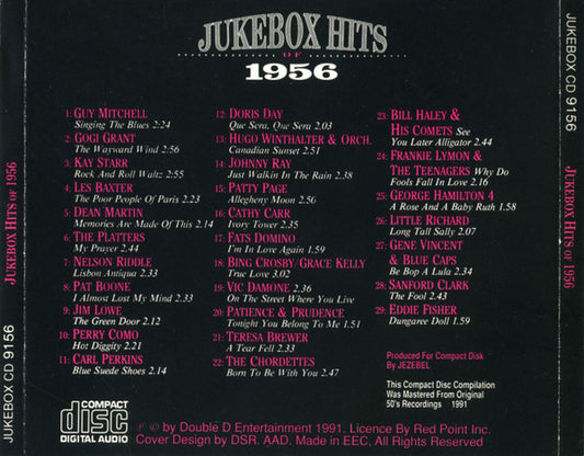 Various : Jukebox Hits Of 1956 (CD, Comp, Mono, RM)
