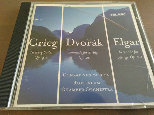 Edvard Grieg, Antonín Dvořák, Sir Edward Elgar - Rotterdam Chamber Orchestra, Conrad van Alphen : Holberg Suite, Op. 40 - Serenade For Strings, Op. 22 - Serenade For Strings, Op. 20 (CD, Promo)