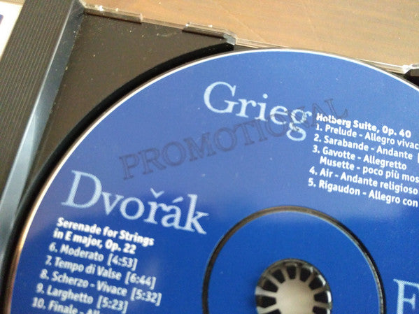 Edvard Grieg, Antonín Dvořák, Sir Edward Elgar - Rotterdam Chamber Orchestra, Conrad van Alphen : Holberg Suite, Op. 40 - Serenade For Strings, Op. 22 - Serenade For Strings, Op. 20 (CD, Promo)