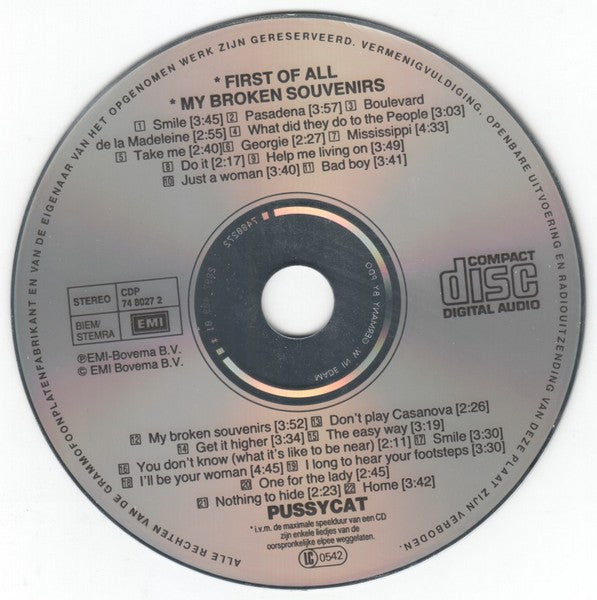 Pussycat (2) : First Of All / My Broken Souvenirs (CD, Comp)