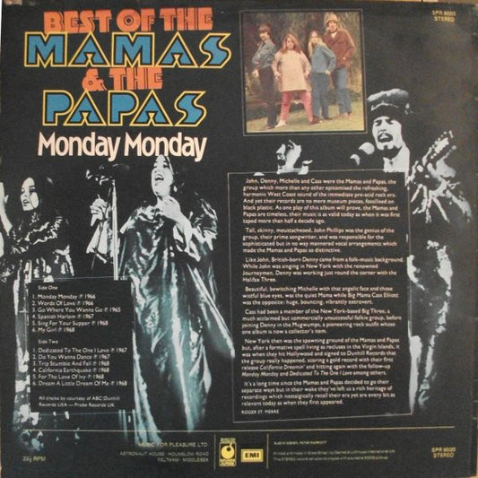 The Mamas & The Papas : Best Of The Mamas & The Papas - Monday Monday (LP, Album, Comp)
