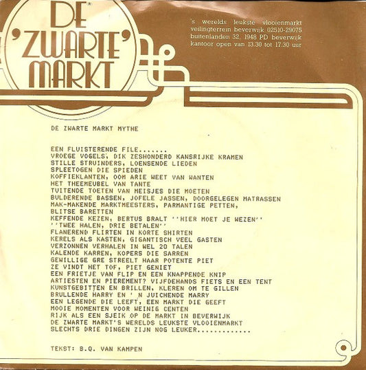 Robin And The Rednecks : Zwartemarkt Mythe (7", Single)