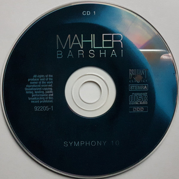 Gustav Mahler / Junge Deutsche Philharmonie, Rudolf Barshai : Symphony 10 (Reconstruction Barshai) - Symphony 5 (2xCD, Album)