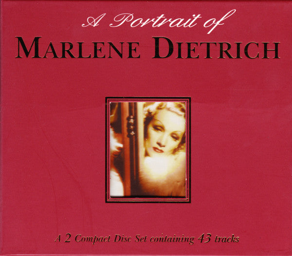 Marlene Dietrich : A Portrait Of Marlene Dietrich (2xCD, Comp, RM)
