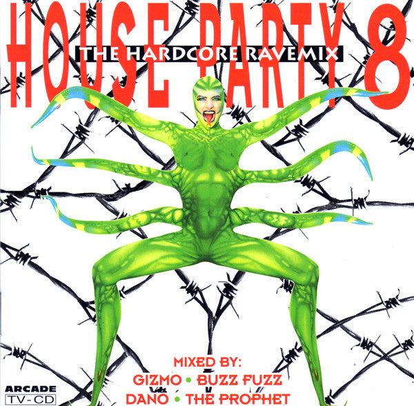 Various : House Party 8 (The Hardcore Ravemix) (CD, Comp, Mixed)