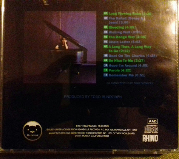 Runt.* : The Ballad Of Todd Rundgren  (CD, Album, RE, Dis)