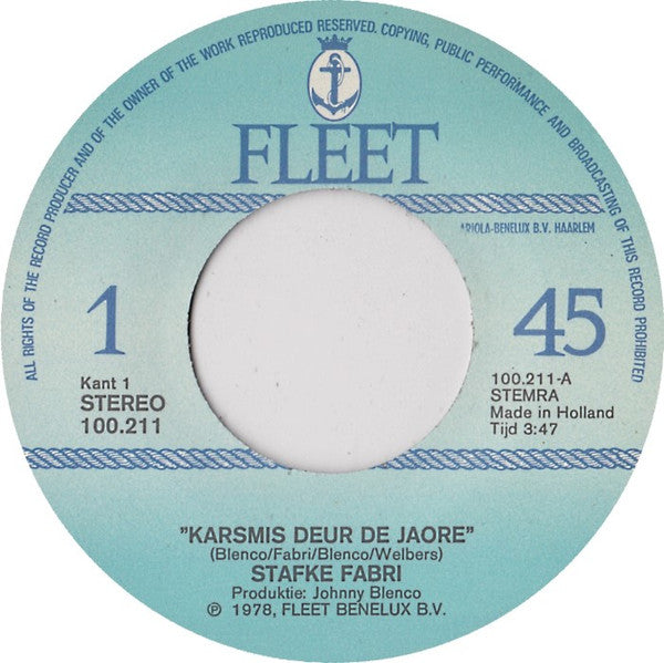 Stafke Fabri : Karsmis Deur De Jaore (7", Single)