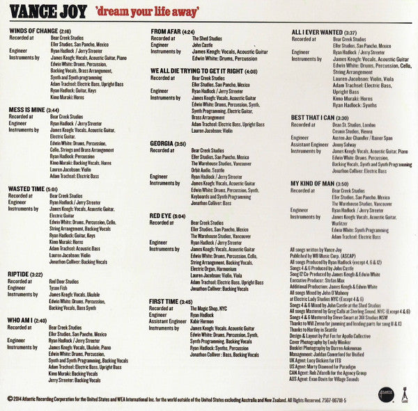 Vance Joy : Dream Your Life Away (CD, Album)