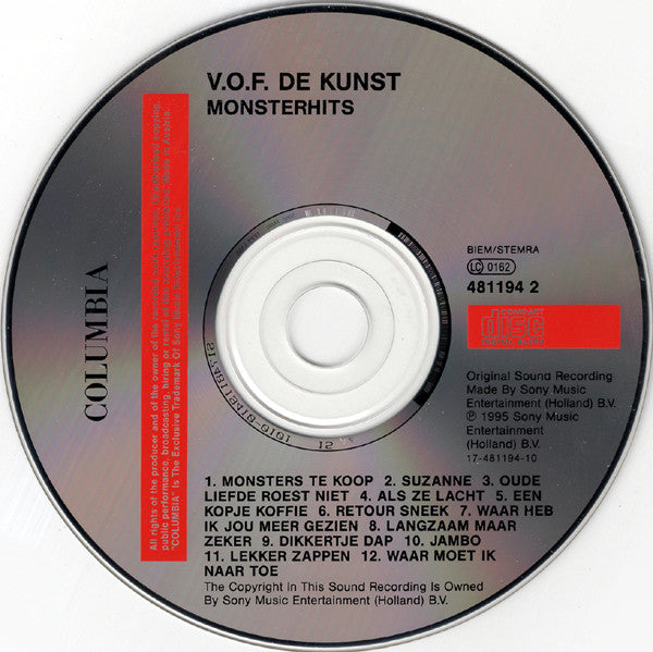 VOF De Kunst : Monsterhits (CD, Comp)