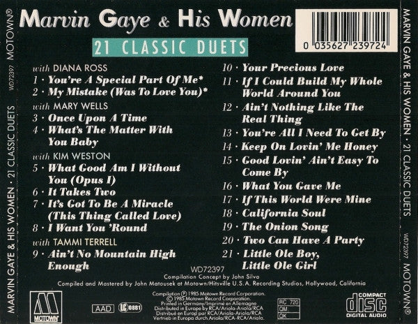Marvin Gaye : Marvin Gaye & His Women : 21 Classic Duets (CD, Comp)
