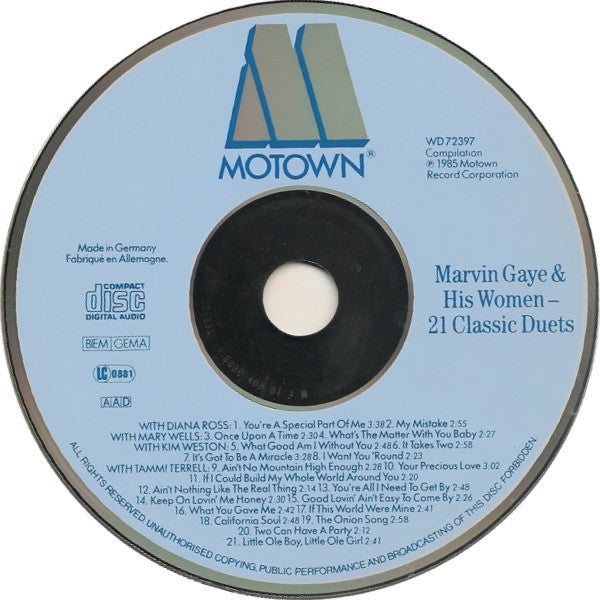 Marvin Gaye : Marvin Gaye & His Women : 21 Classic Duets (CD, Comp)