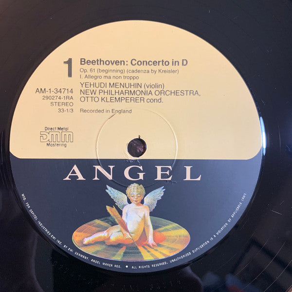 Ludwig van Beethoven, Yehudi Menuhin, New Philharmonia Orchestra, Otto Klemperer : Violinkonzert = Violin Concerto (LP, RM)