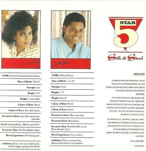 Five Star : Silk & Steel (CD, Album)