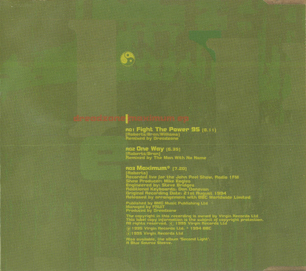 Dreadzone : Maximum EP (CD, EP)