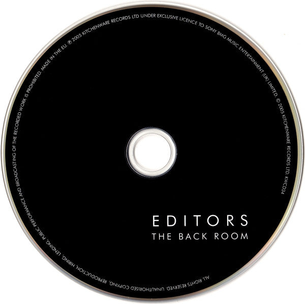 Editors : The Back Room (CD, Album)