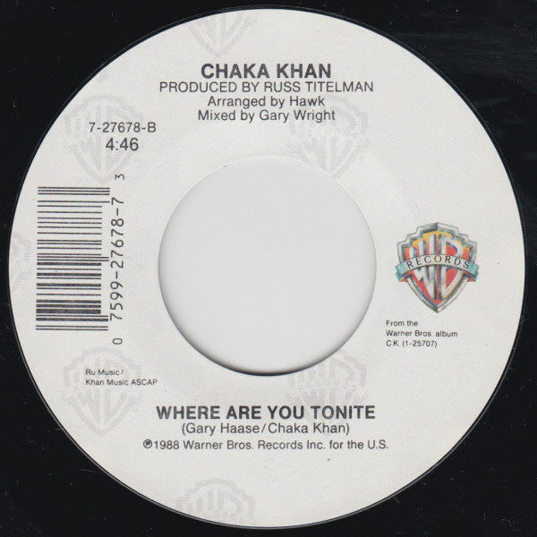 Chaka Khan : It's My Party (7", Single)