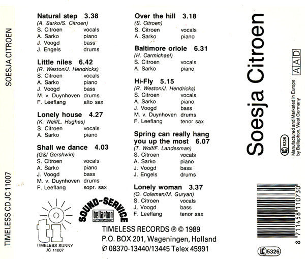 Soesja Citroen : Shall We Dance Or Keep On Moping (CD, Album)