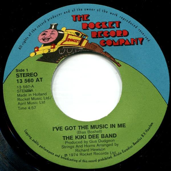 The Kiki Dee Band : I've Got The Music In Me (7", Single)