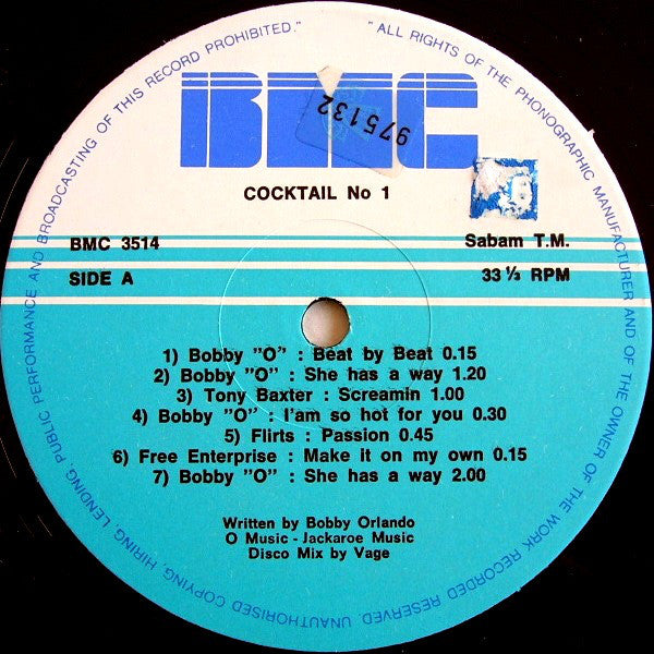 Various : Cocktail N°1 (12", Mixed, Lig)