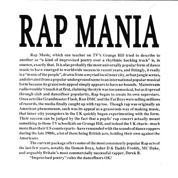 Various : Hard To Beat - Rap Mania (CD, Comp)