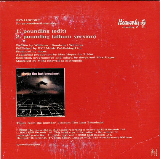 Doves : Pounding (CD, Single, Promo)