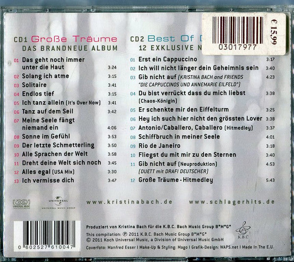 Kristina Bach : Große Träume (2xCD, Album)