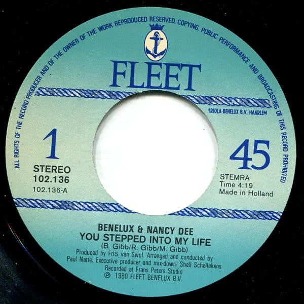 Benelux & Nancy Dee : You Stepped Into My Life (7", Single)