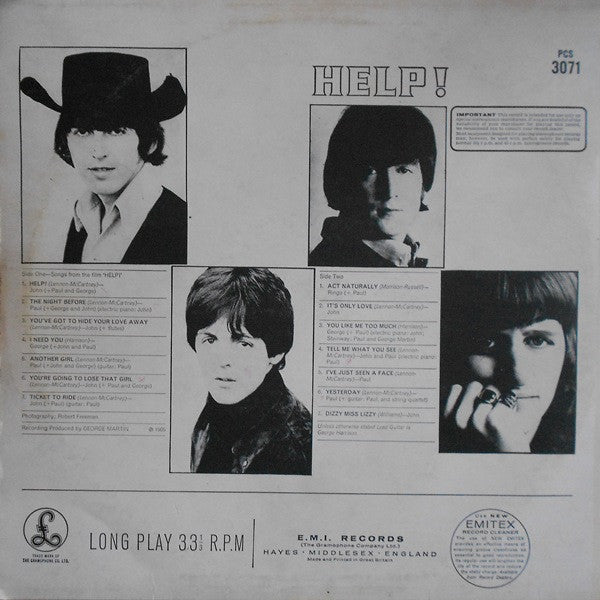 The Beatles : Help! (LP, Album)