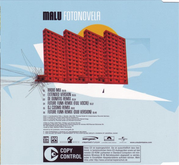 Malu (2) : Fotonovela (CD, Maxi, Copy Prot.)