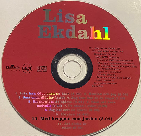 Lisa Ekdahl : Med Kroppen Mot Jorden (CD, Album)