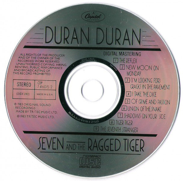Duran Duran : Seven And The Ragged Tiger (CD, Album, RP)