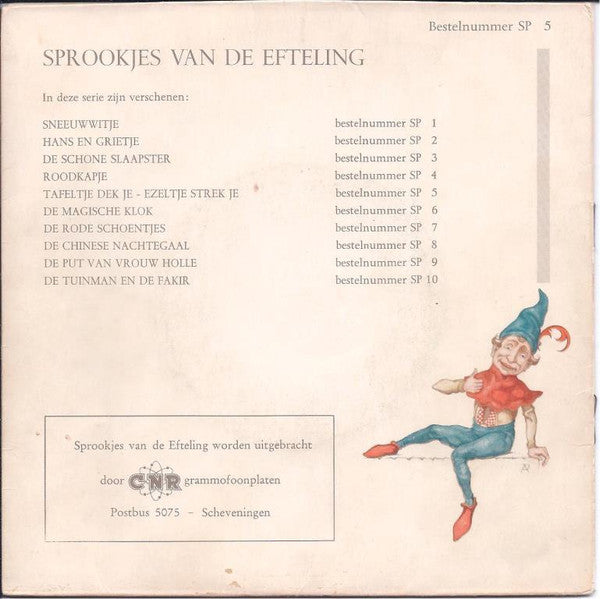 Various : Tafeltje Dek Je, Ezeltje Strek Je (7", Red)