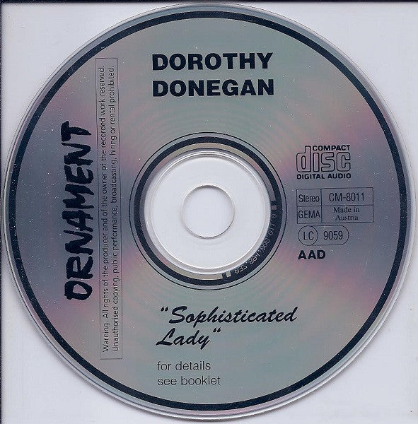 Dorothy Donegan : Sophisticated Lady (CD, Album)