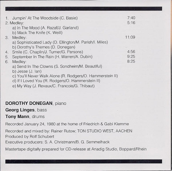 Dorothy Donegan : Sophisticated Lady (CD, Album)