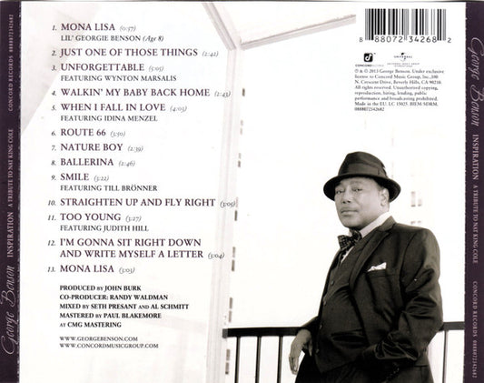 George Benson : Inspiration - A Tribute To Nat King Cole (CD, Album)