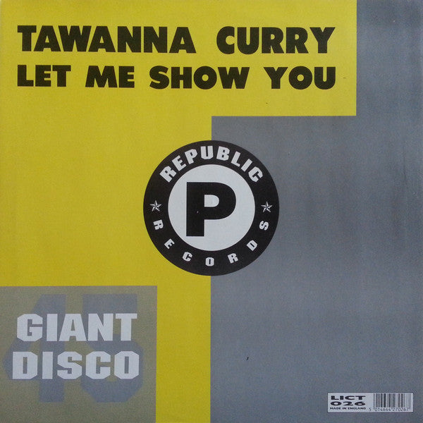 Tawanna Curry : Let Me Show You (12")