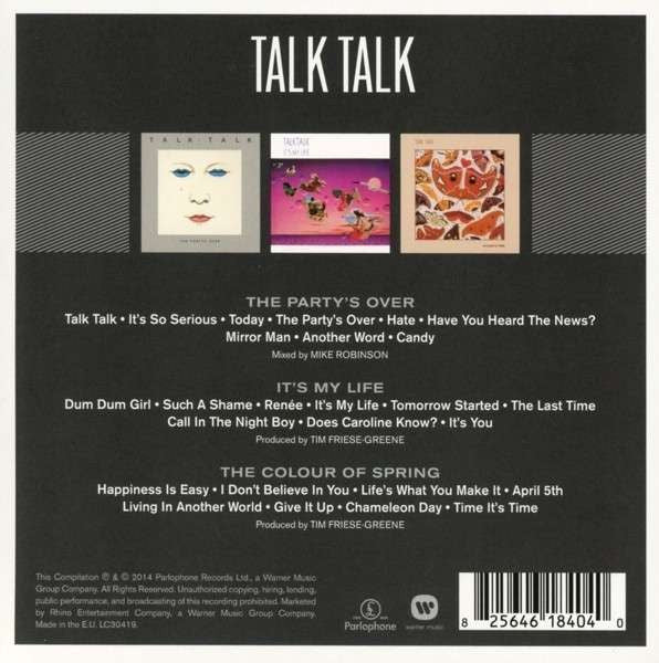 Talk Talk : The Triple Album Collection (CD, Album, RE, RM + CD, Album, RE, RM + CD, Album,)