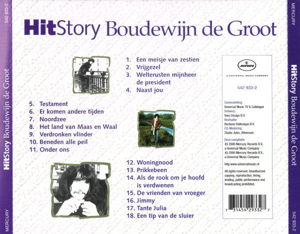 Boudewijn De Groot : HitStory (CD, Comp)